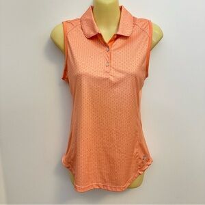 Greg Norman Collection Orange Sleeveless Athletic Polo